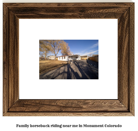 family horseback riding near me in Monument, Colorado